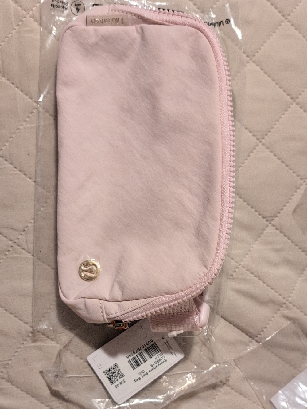 lululemon athletica Pink Soft Zip Belt Pouch